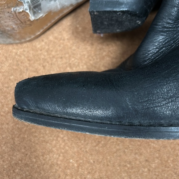 Zodiac western boots with metal accents size 6.5 pointy toe leather sole - Picture 4 of 16